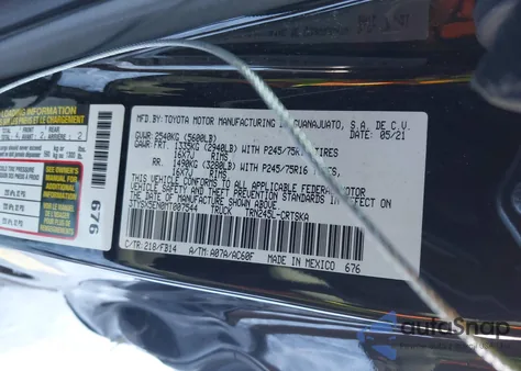 2021 Toyota Tacoma Sr z USA, uszkodzony, nr VIN 3TYSX5EN0MT007544